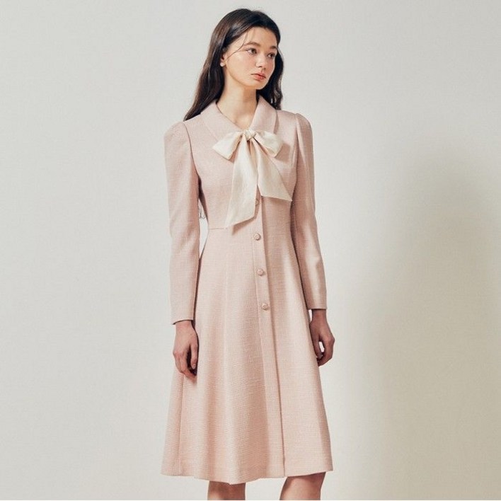 공식 JJ지고트 타이 슬림핏 버튼 플레어 원피스 GR2M0OP921