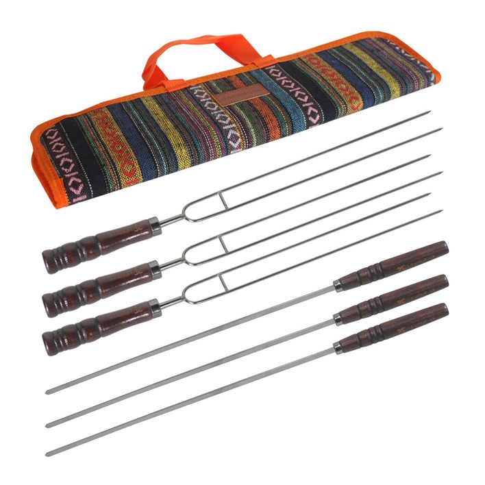 데이브렉 에스닉 바베큐꼬치 2종 6p세트 2열3개+1열3개