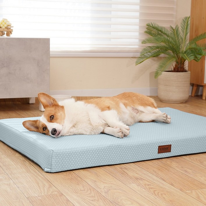 EMME 접촉 냉감 펫매트 Q-max 0.4강아지 고양이, 1개, cooling type-Smog Blue