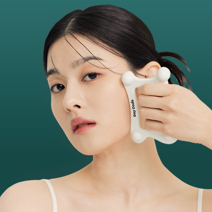 데이코드 세라믹 괄사 마사지기 림프순환 얼굴 바디 붓기 승모근 도자기, 1개, 단일색상