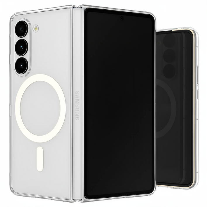 My Gallery 정품 맥세이프 투명 케이스, 아이폰 갤럭시 슬림핏 변색방지 2배자력