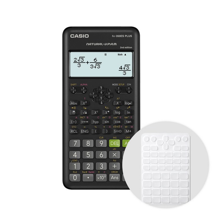 카시오 공학용계산기 FX-350ES PLUS 2 + 전용 키스킨, 단품