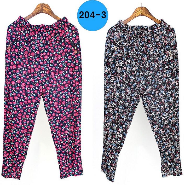 그레이스  1+1 아이스 쿨 냉감 고무줄 여자 몸빼바지 2장  할매 농촌일바지