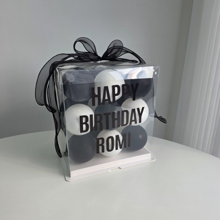 이벤트홀릭 DIY 벌룬박스 자유레터링 생일풍선파티용품