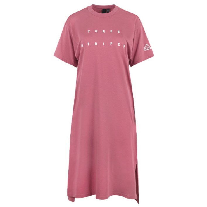 아디다스 여성 WORD 티드레스 루즈핏 반팔 롱 원피스 IA5251