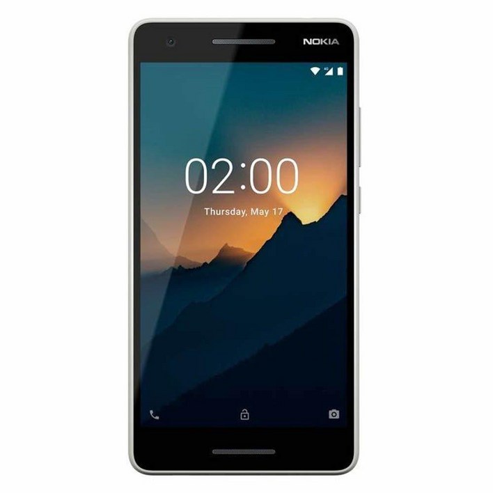 노키아 Nokia 2.1 - 안드로이드 9.0 파이 (고 에디션) 8GB 싱글 SIM 언락 스마트폰 5.5인치 스크린 그레이/실버 인터내셔널