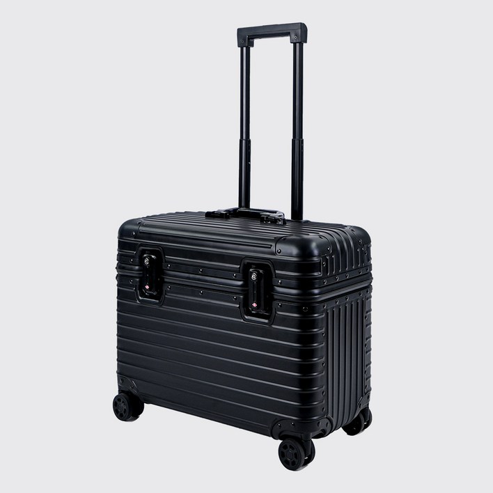 독일 베르만 파일럿 풀 알루미늄 기내용 여행용 캐리어 18인치 블랙