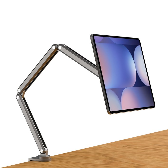 니케 Gsnap Anchor 갤럭시탭 마그네틱 암 거치대 스탠드, 1개, 실버, 11인치 S7S8S9S9FES10FE