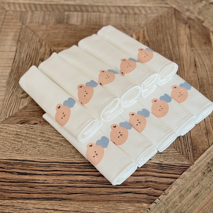 돗투돗 돗하트 무형광 가제손수건 10장 세트