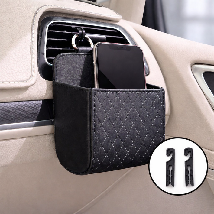 네오바잉 차량용 가죽 수납 포켓 클립 개선 고급형