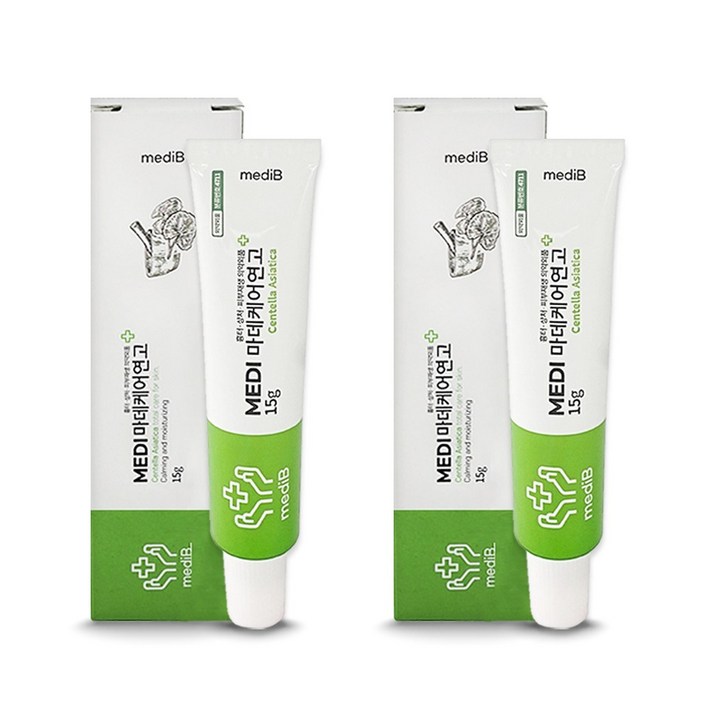 메디비 마데 케어 마데카 재생연고 레드스팟 피부 흉터 상처 색소 갈변 집중케어, 2개