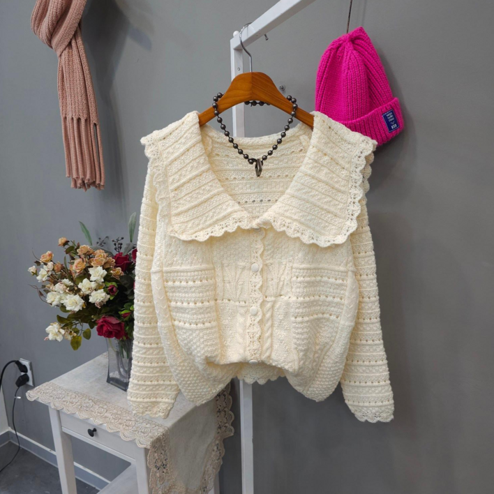 세라카라 하찌 도톰 니트가디건