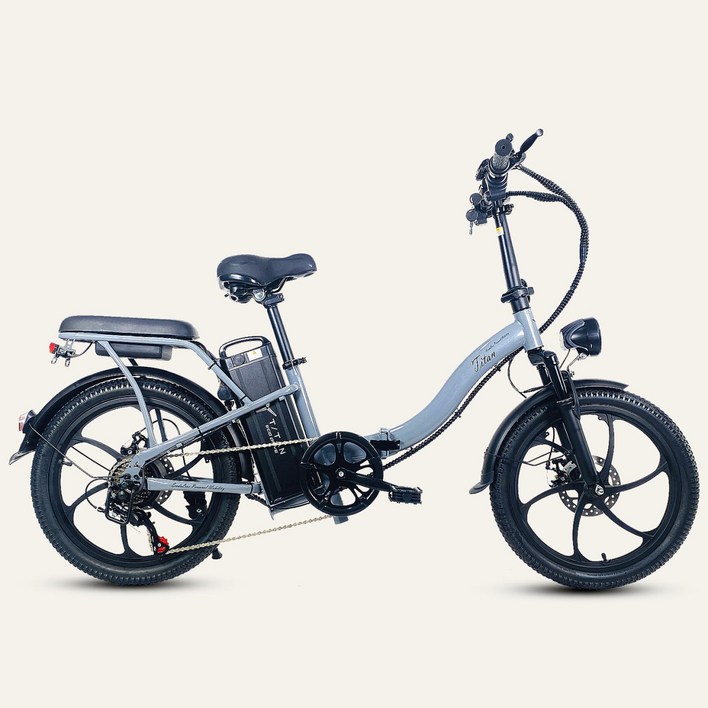 전기자전거 타이탄800 여성용 접이식 자전거 48V 500w, 그레이