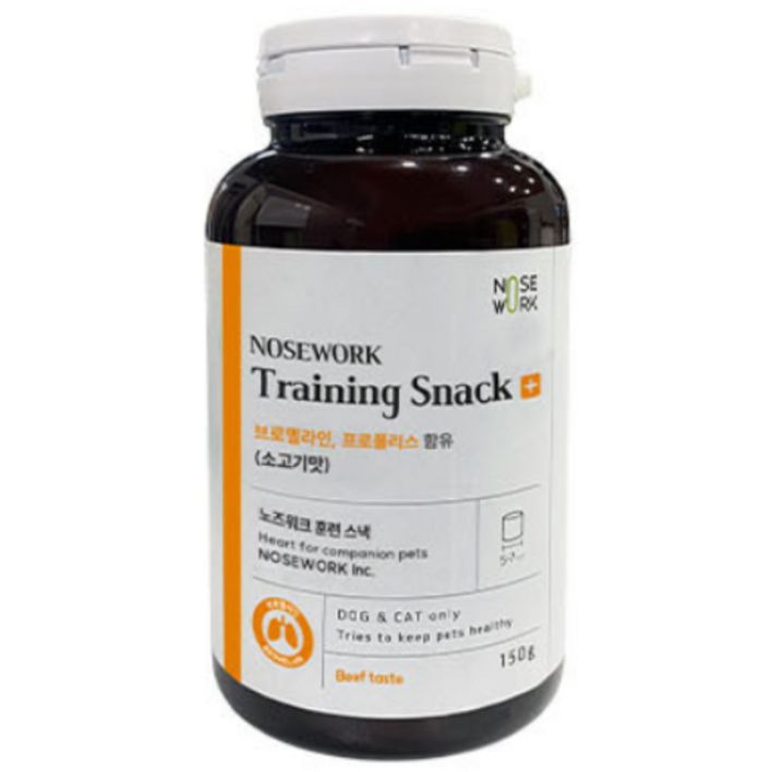 노즈워크 강아지 트레이닝 져키, 소고기맛, 150g, 1개