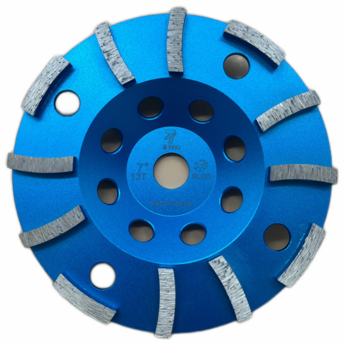 공구PXJ 7인치 다이어몬드날 평컵 연마석 그라인더날 대리석 석재 콘크리트, 1개