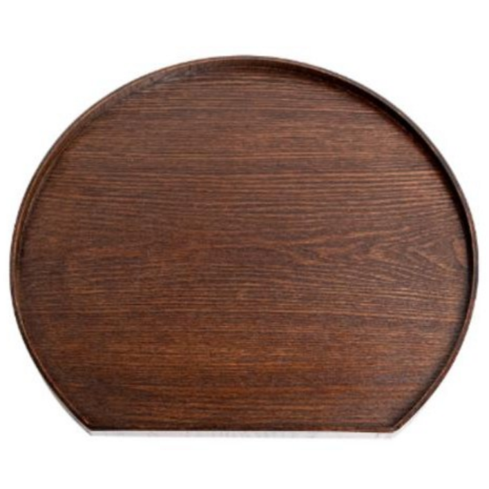 우드 감성 반달 트레이