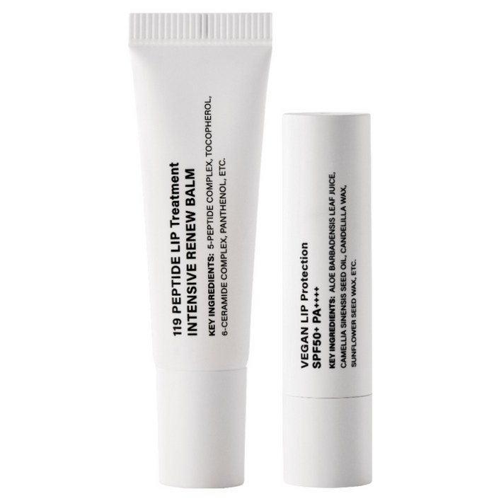 new 포레덤 데이 앤 나이트 립케어 SET, 비건 선 립 프로텍터  119 펩타이드 립 트리트먼트, 1개