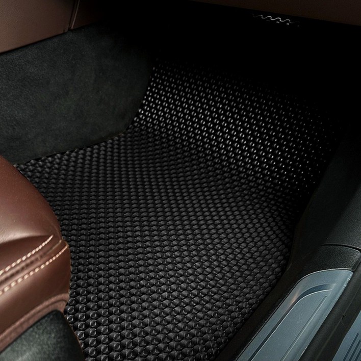 모하비더마스터 일반페달 19년이후 전용 알브이모터스 프리미엄 고무 벌집매트 1열2열 세트, 블랙, 133 모하비더마스터5인승일반페달