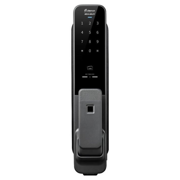 게이트맨 지문인식 푸시풀 디지털도어락 + 보강판 + 설치부자재 세트 GP-900D, GP-900D, 방문설치