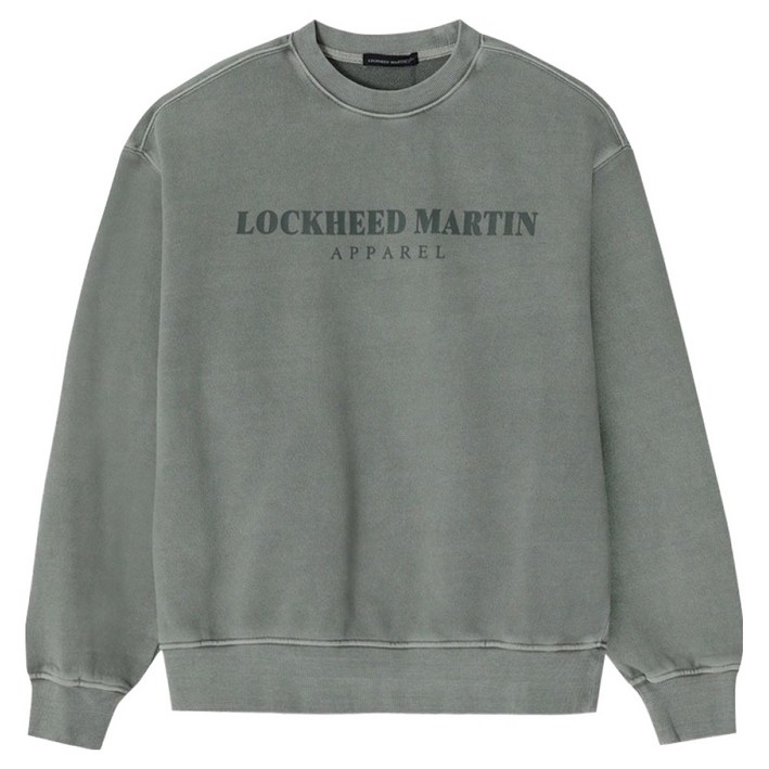 록히드마틴 LM LOGO 가먼트 다이드 맨투맨 L21UTL002