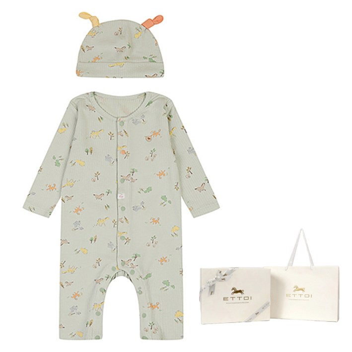 에뜨와 쥬브 슬림 우주복 + 모자 선물포장 세트 + 쇼핑백