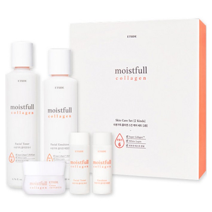 에뛰드 수분 가득 콜라겐 스킨케어 2종 세트, 1세트