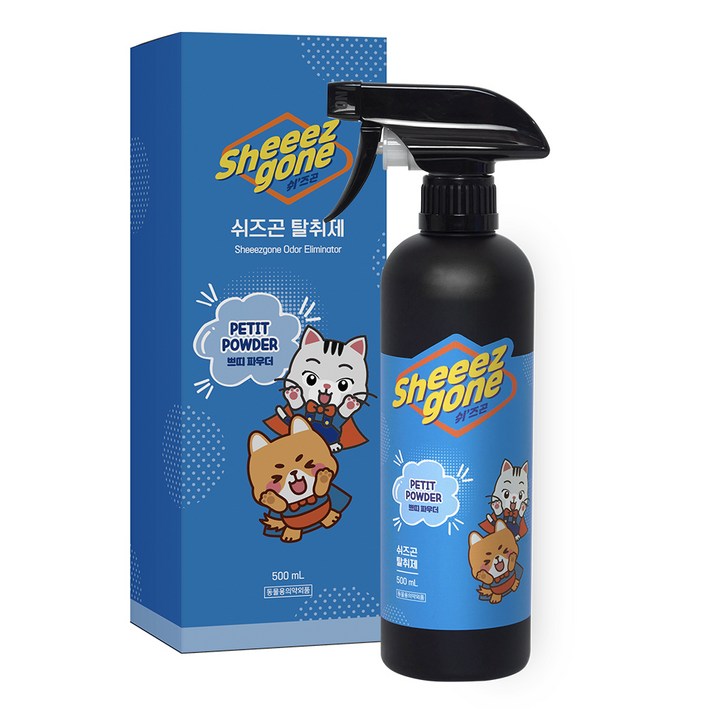 쉬즈곤 반려동물 냄새 제거 항균 탈취제 쁘띠 베이비파우더향, 500ml, 1개 쉬즈곤 반려동물 냄새 제거 항균 탈취제 쁘띠 베이비파우더향, 500ml, 1개