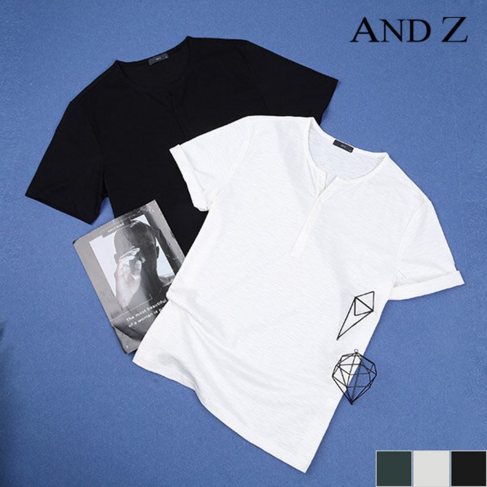 지오지아 앤드지  넥 변형 반팔 티셔츠  (BLZ2TV1008)