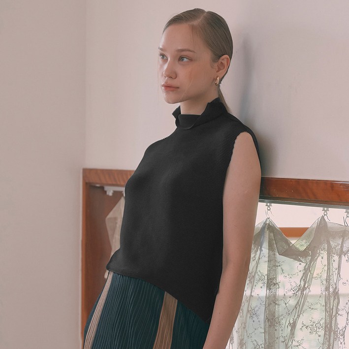 피네플리츠 러플 민소매 탑 3 Color