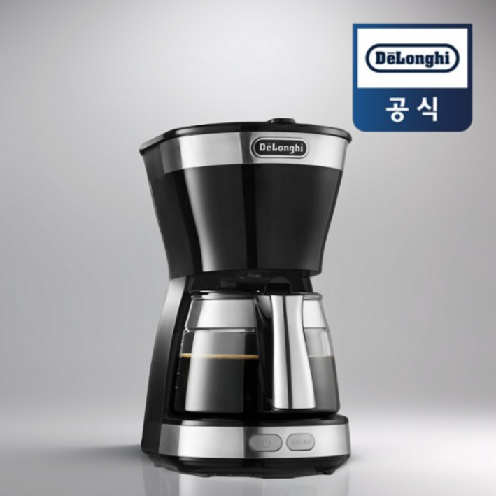 드롱기 커피메이커 드립 원두 커피 머신 블랙 드롱기 커피메이커 드립 원두 커피 머신 블랙