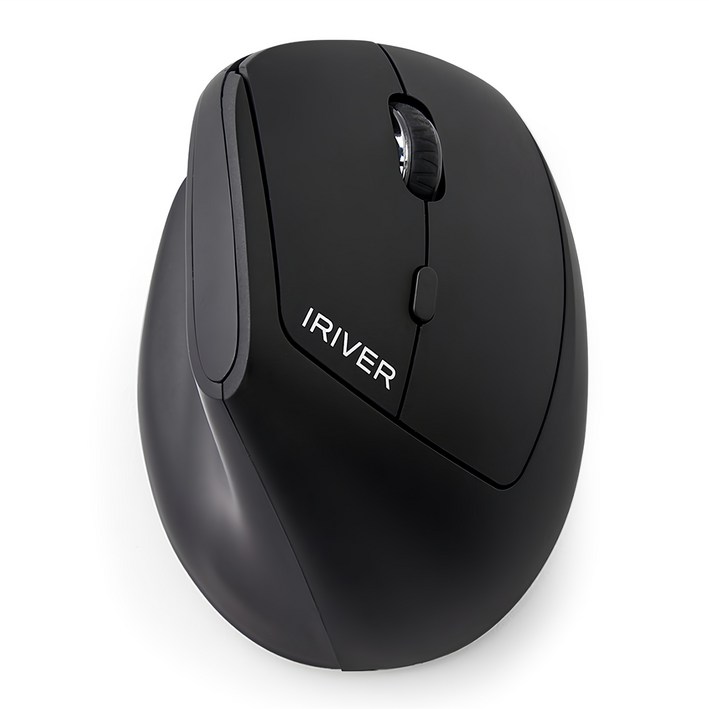 아이리버 여성용 손목보호 작은손 무선 버티컬 마우스 EQwearLady Vertical Grip EV15, EQwearLady Vertical Grip EV15, 블랙