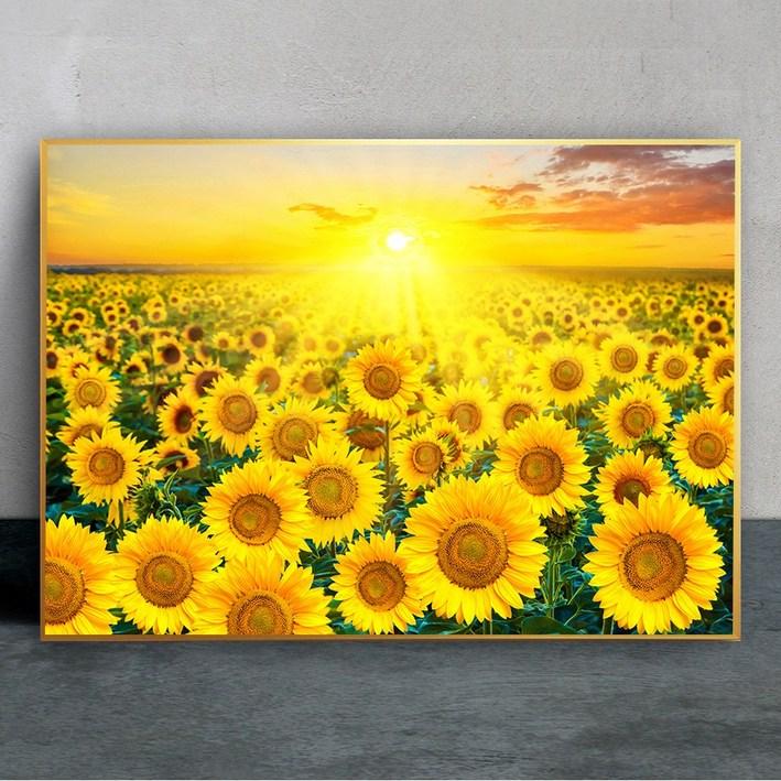 화색갤러리 인테리어 115 해바라기 그림 액자 프리미엄 집들이 개업 선물 액자