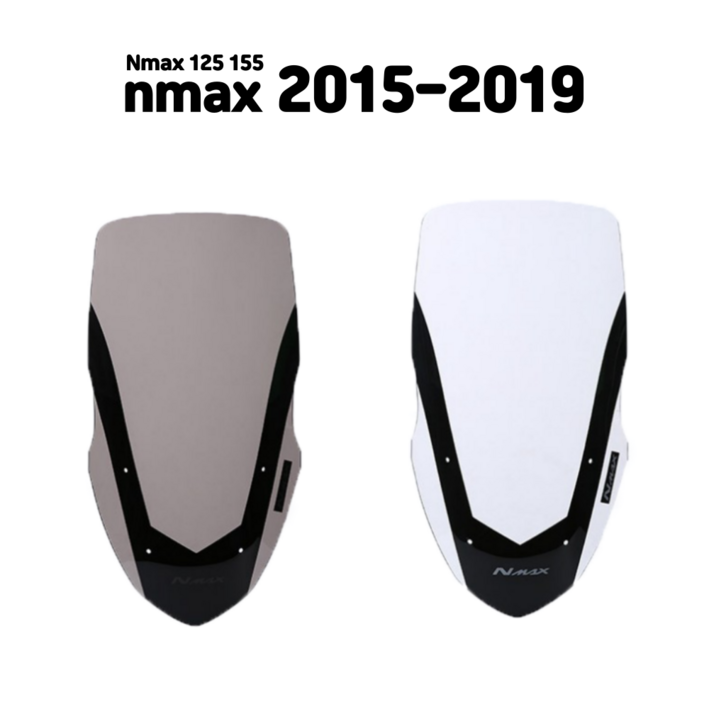 하이브 유통2015-2019 롱타입 윈드 스크린 NMAX125 NMAX155, 1개