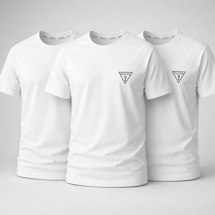 한국정품 게스 남자 반팔티 guess 면티 티셔츠 20수 3Pack