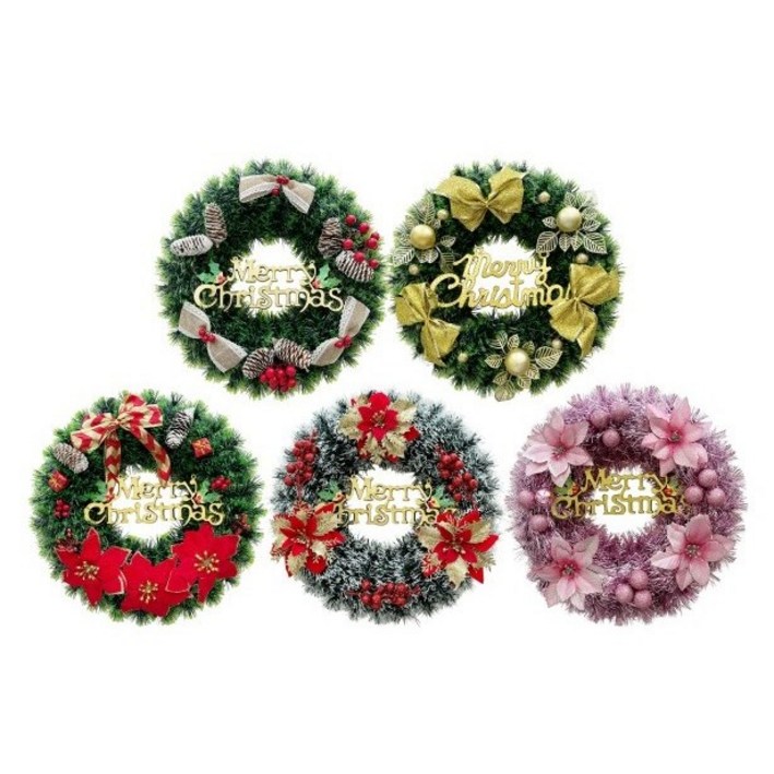 크리스마스 원형 리스 5종