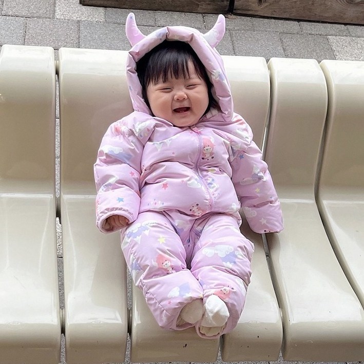 블랙야크키즈 24 신상 따뜻하고 포근한 아기들 겨울 필수템 베이비 다운우주복 BKO버트다운우주복4 2122999