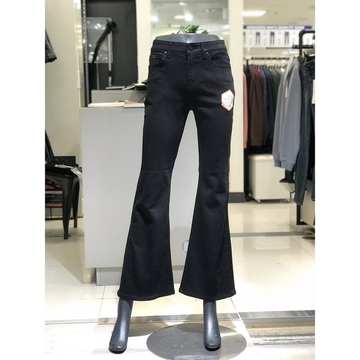 잠뱅이 허리인밴드 여성 멋진핏 불변블랙 부츠컷 스타일 AP5DNE971