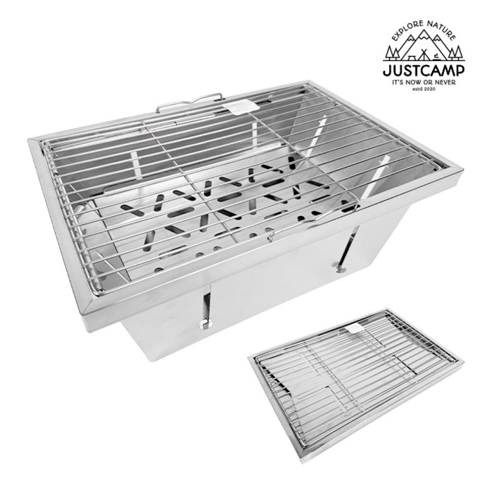 저스트캠프 IGT 화로대 숯불 바베큐 그릴 접이식 캠핑 화로