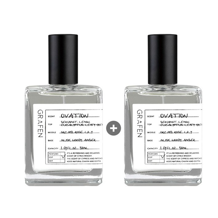 11 그라펜 오 드 퍼퓸 50ml 오베이션  시트러시 우디 향, 2개, 50ml