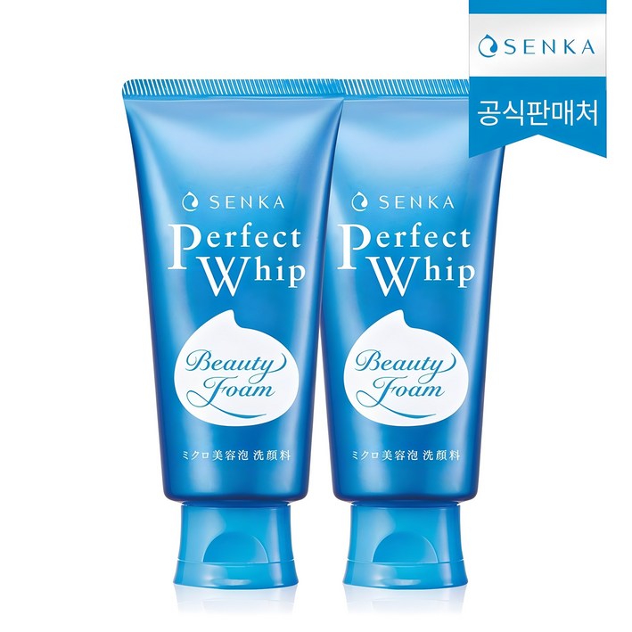 센카 퍼펙트 휩 페이셜 워시 클렌징 폼, 120g, 2개 센카 퍼펙트 휩 페이셜 워시 클렌징 폼, 120g, 2개