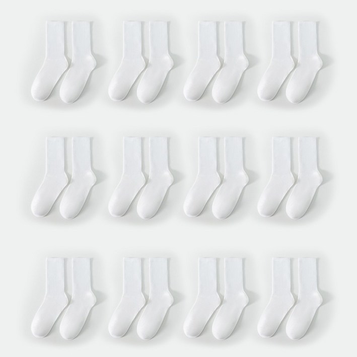 타키타키 사계절용 장목양말 12켤레