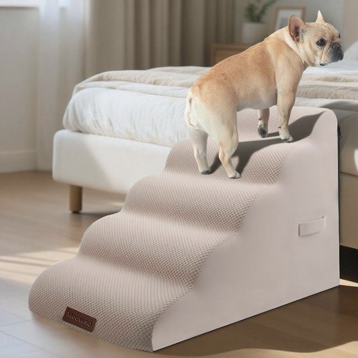 고밀도 스폰지 반려동물 논슬립 슬라이드 계단 곡선 계단 무릎 압력을 줄이다 개 계단