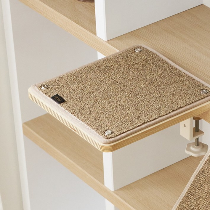 요기냥 원목 책장 고양이 선반