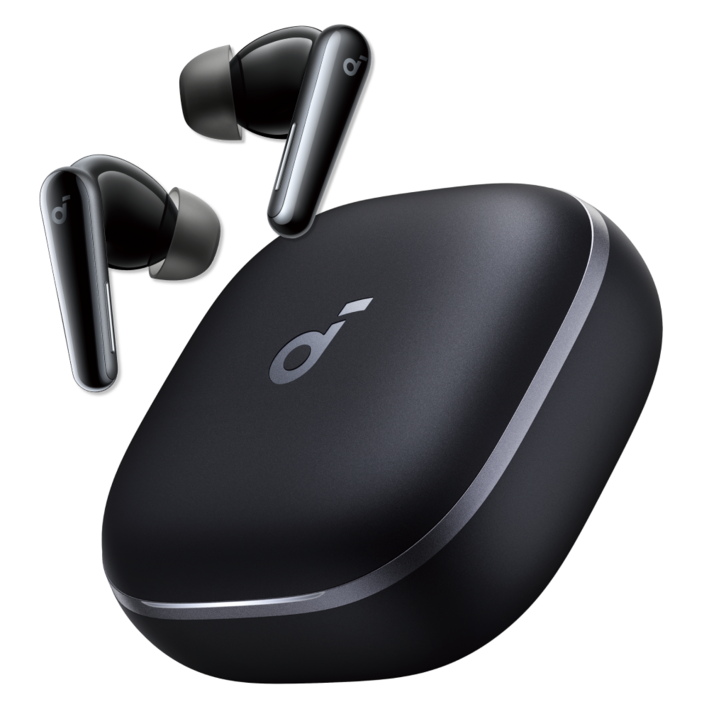 앤커 사운드코어 리버티5 노이즈캔슬링 블루투스이어폰, 블랙, A3957