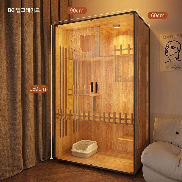 원목 고양이집 호텔 우드 고양이 대형 하우스 럭셔리