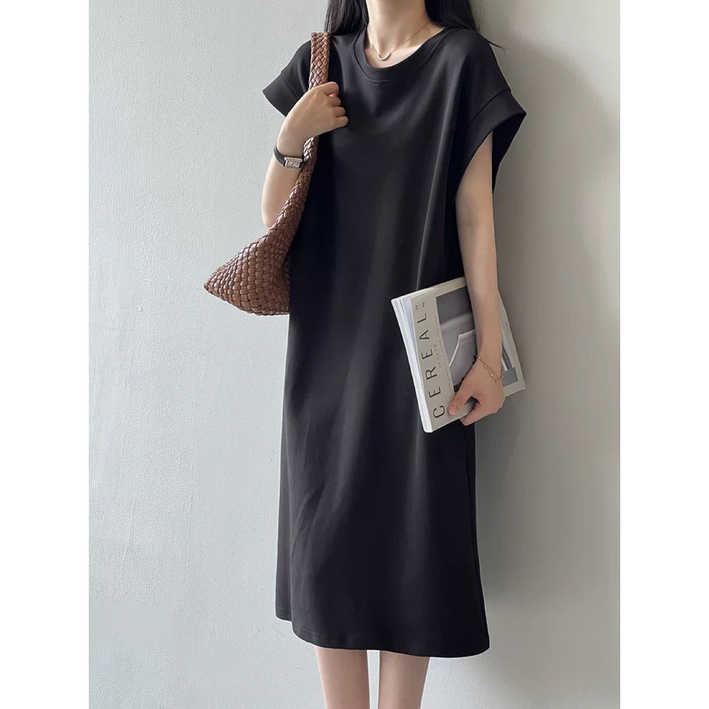 꾸밈 슬리브 하객룩 캐쥬얼 원피스 오피스룩