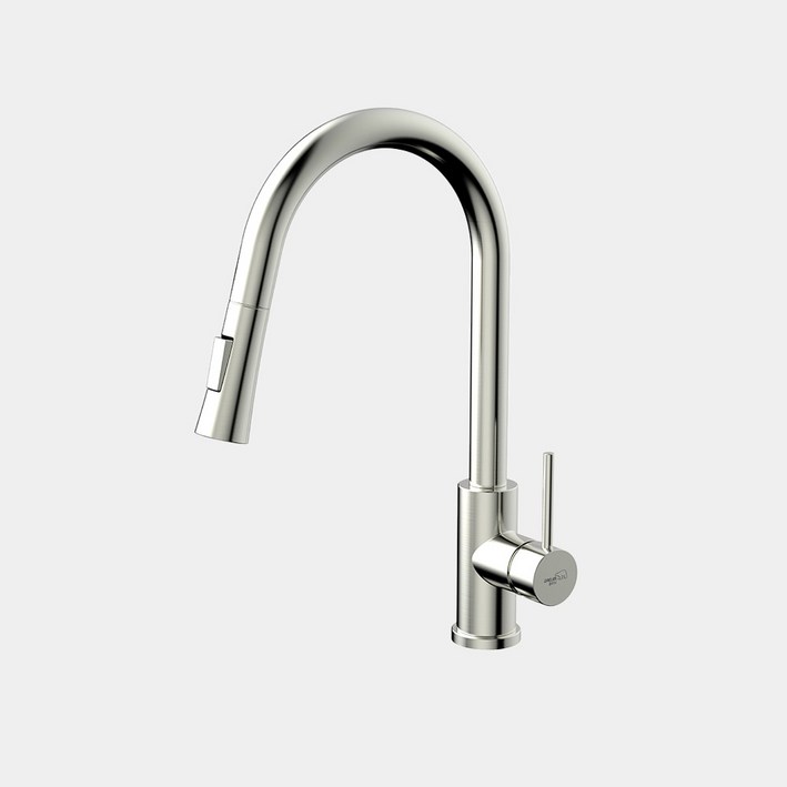 대림바스 DL-YK4A19 무광 니켈 싱크대수전 거위목 주방수전 대붙이 씽크대수전 주방수도꼭지