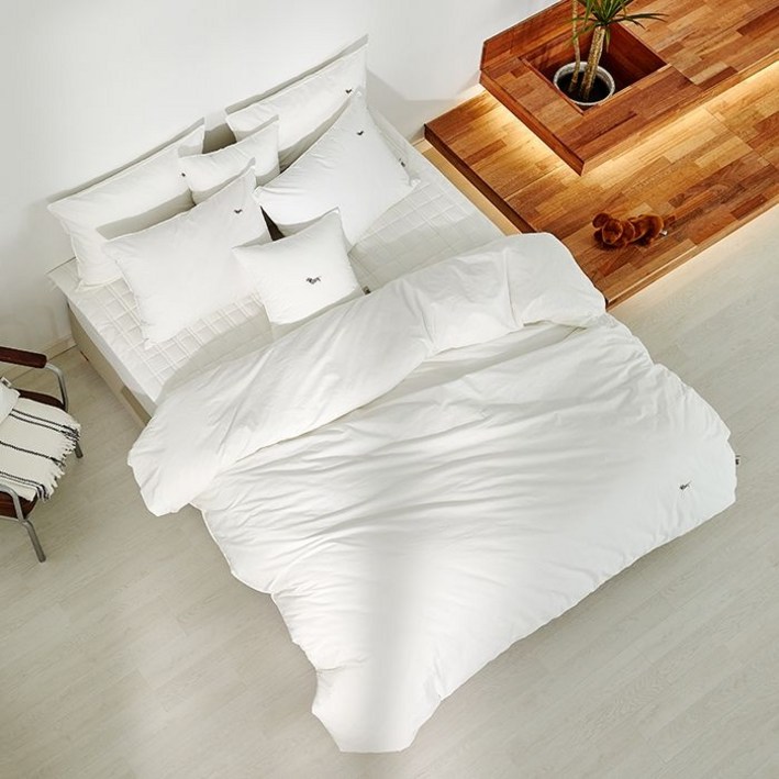 닥스 침구 고밀도 브로스 화이트5 솜샤시이불커버 싱글