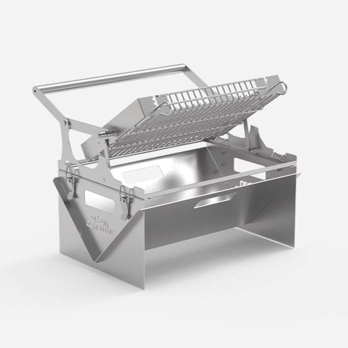 어반콘크리트 캠핑 원터치 그릴 바비큐, 회전 그릴 2종 세트, 1개