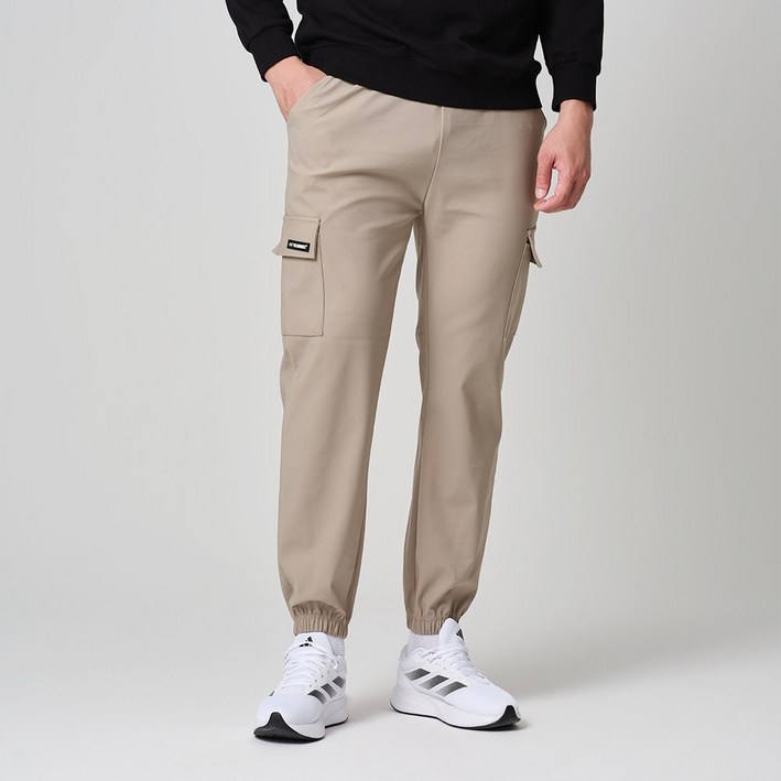 필드웍스 남성 겨울 기모 카고 조거팬츠 스판 건빵 바지